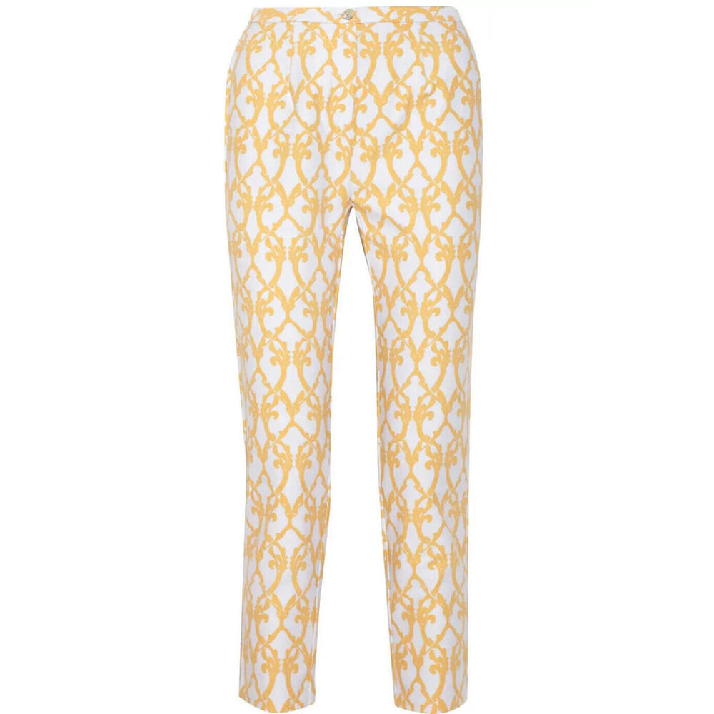 Tapaered Pants Sz 10 Printed Cotton RAOUL Flat Front Dressy Resort Casual Chic